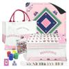 XMCHJY American Mahjong Game Set Complete with 166 Pink Tiles, Noise Reducing Mat, 4 All-in-One Rack/Pushers, Pink Bag & Accessories - Suitable for Adults and Beginners view 1