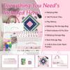 XMCHJY American Mahjong Game Set Complete with 166 Pink Tiles, Noise Reducing Mat, 4 All-in-One Rack/Pushers, Pink Bag & Accessories - Suitable for Adults and Beginners view 3