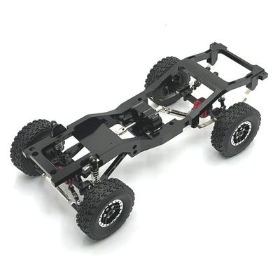 EONSMN Upgrade Frame Chassis for MN 1/12 MN82 LC79 RC Car 6061 Aluminum Frame with 1144 Cast Iron Drive Shaft Gears for MN82 Upgrades (Black)