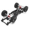 EONSMN Upgrade Frame Chassis for MN 1/12 MN82 LC79 RC Car 6061 Aluminum Frame with 1144 Cast Iron Drive Shaft Gears for MN82 Upgrades (Black) view 3