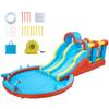 23 ft Inflatable Water Slide Park, 6 in 1 Kids Water Bounce House with 2 Racing Slides, Climbing Wall,Trampoline, Splash Pool, Blow Up Water Slides for Backyard, Outdoor,Kids 3-12 view 2