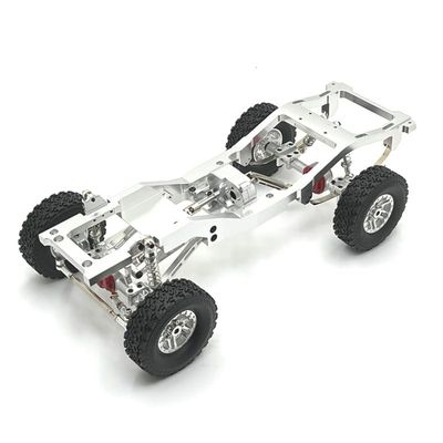 EONSMN Upgrade Frame Chassis for MN 1/12 MN82 LC79 RC Car 6061 Aluminum Frame with 1144 Cast Iron Drive Shaft Gears for MN82 Upgrades (Silver)