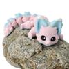 3D Printed Toys 8 Inches Fidget Creature Flexible Animals - 3D Printing Action Figure Toys for Stress Relief, Cute Animal Figurines for Desk Dcor (Candy Fox) view 2