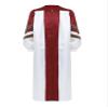 YEAHDOR Kids Judge Costume Robe Long Sleeve Zipper Pulpit Pastor Preachers Clergy Gown for Graduation Ceremony Burgundy 14 view 3