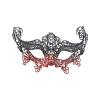6Pack Lace Masquerade Venetian Mask,Women Half Face Fox Venetian Lace Mardi Gras Mask for Halloween Carnival Prom Ball Party view 2