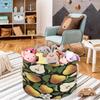 Drekrid Large Storage Baskets - Pear Blossom Nursery Round Collapsible Organizer Bin Box, Laundry Hamper for Kids Toys, Blanket, Bedroom Living Room Home Decor, Gift Basket, 19.4"x13.3" view 4