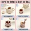 Fairy Toona Silicone Tea Party Set for Little Girls, Pretend Play Kitchen Toys with Teapot Cups Coasters Spoons, Sensory Toy for Girls Boys Age 3 4 5 (16 Pcs) view 4