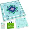 Floating Mahjong Table for Pool, 31.5'' Double-Sided EVA Floating Game Table, Waterproof Mahjong Table with Cup Holders for Mahjong, Cards, Poker & Dominoes, Pool Float Board for Hot Tub, Lake & Beach view 1