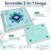 Floating Mahjong Table for Pool, 31.5'' Double-Sided EVA Floating Game Table, Waterproof Mahjong Table with Cup Holders for Mahjong, Cards, Poker & Dominoes, Pool Float Board for Hot Tub, Lake & Beach view 4