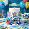 10 Pcs Happy Birthday Cake Toppers, Blue Cupcake Topper, Cute Cake Decorations Photo Booth Props, Cartoon Themed Party Supplies for Celebrating view 4