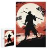1000 PCS Woode Puzzles for Aldult, Personalized Wooden Puzzles for Family Games, Funny Samurai Jigsaw Puzzle with Box for Gift, Lightweight Puzzle Piece for Beginner view 1
