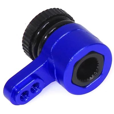 Rc Upgrades Spare For Arrma For Granite For Grom For Typhon For GROM For LOSI For Mini For LMT 1/18 Metal 25T Servo Arm Servo Saver Set RC Parts(Blue)