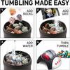 Acivirdde Electric Rock Tumbler Kit - Low Noise Stone Polisher with Auto Shut-Off for DIY Gem Grinding & Science Experiments view 2