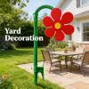 Crazy Daisy Sprinkler, Crazy Daisy Sprinkler Dog, Dancing Flower Water Sprinklers Funny 360 Rotating Sun Flower Dancing Daisy Lawn Sprinkler for Yard Watering Dogs Kids Playing view 3