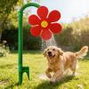 Crazy Daisy Sprinkler, Crazy Daisy Sprinkler Dog, Dancing Flower Water Sprinklers Funny 360 Rotating Sun Flower Dancing Daisy Lawn Sprinkler for Yard Watering Dogs Kids Playing view 4