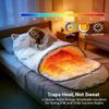 Giant Fluffy Cat Sleeping Bag for Adults - Soft Plush Cat Shaped Sleeping Bag for Human, Cozy & Warm Envelope Style Blanket Animal Shaped Sleep Bags for Home Camping Travel J view 2