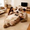 Giant Fluffy Cat Sleeping Bag for Adults - Soft Plush Cat Shaped Sleeping Bag for Human, Cozy & Warm Envelope Style Blanket Animal Shaped Sleep Bags for Home Camping Travel J view 4