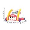 FytStycale Learning Walking Car Early Stand Early Push Walking Toy for Exercise Sitting Playing, red view 4