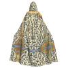 WBQLSL Labyrinth Treasure Map Patterned Hooded Cape, Role-Playing Stage Performance Holiday Party Costume view 1