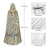 WBQLSL Labyrinth Treasure Map Patterned Hooded Cape, Role-Playing Stage Performance Holiday Party Costume view 4