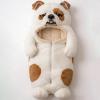 Giant Fluffy Cat Sleeping Bag for Adults - Soft Plush Cat Shaped Sleeping Bag for Human, Cozy & Warm Envelope Style Blanket Animal Shaped Sleep Bags for Home Camping Travel H view 2