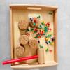 lstyty Montessori Daily Life Area Teaching Aids Hammering Work Practice Tools Hand-Eye Coordination Hammering Practice view 4