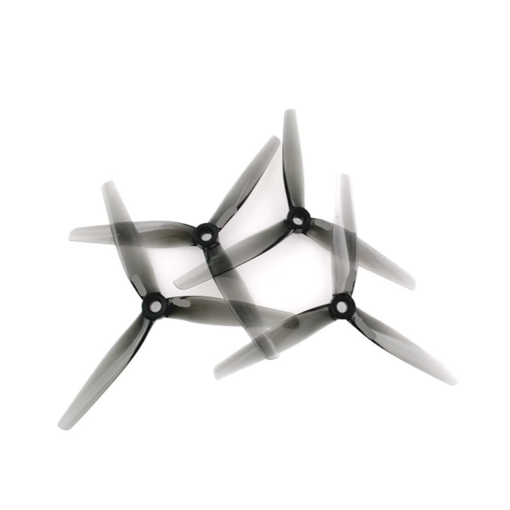 10Pairs 10CW 10CCW 5125 5. 1X2. 5X3 Grey 3-PC M5 Shaft Propeller Compatible with 5inch 5. 1inch RC Drones Freestyle DIY Parts