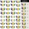 24/36/48Pcs Gold Purple Green Masquerade Venetian Mask,Vintage Venetian Mardi Gras Mask for Halloween Carnival Party (36Pcs) view 2