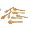 2 wooden spoons with long handles for seasoning, coffee, honey, and wooden spoons view 2