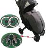 Taxinyx Pram Wheel Set Rubber and Metal Stroller Wheels Replacement Front Armrest for Dearest view 2