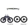 Taxinyx Pram Wheel Set Rubber and Metal Stroller Wheels Replacement Front Armrest for Dearest view 4