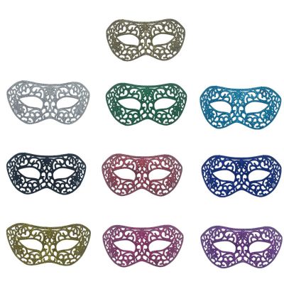 10Pack Hollow Masquerade Venetian Eyes Mask,Women Half Face Vintage Venetian Mardi Gras Mask for Halloween Carnival Prom Ball Party