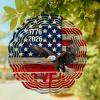 250 Years Anniversary Eagle Wind Spinner for Garden Yard 3D Stainless Steel Hanging Wind Spinners, Patriotic Star Stripe Flag Spinners Outdoor Metal Decor for Lawn Patio Home view 1