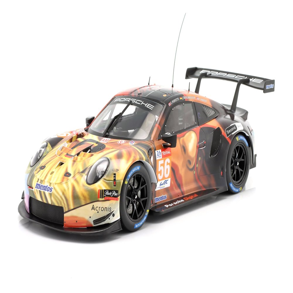 OPO 10 - Car Compatible with Porsche 911 RSR #56 Winner LMGTE AM 24h Le Mans 2019 Team Project 1 1/18 Scale IXO LEGT18027