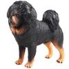 JOKFEICE Realistic Tibetan Mastiff Dog Figurine Solid Black Collectible Statue, Lifelike Working Dog Model for Home Decor Office Desk Display Photography Prop Nature Lover Gift view 1