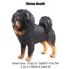 JOKFEICE Realistic Tibetan Mastiff Dog Figurine Solid Black Collectible Statue, Lifelike Working Dog Model for Home Decor Office Desk Display Photography Prop Nature Lover Gift view 2