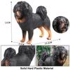 JOKFEICE Realistic Tibetan Mastiff Dog Figurine Solid Black Collectible Statue, Lifelike Working Dog Model for Home Decor Office Desk Display Photography Prop Nature Lover Gift view 4