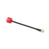 RiToEasysports FPV Antenna, 5.8GHz RHCP RPSMA Internal Hole 2.5Dbi Gain 125mm Semi Cable Dual Jacket, with High Strength Impact Resistance, for RC Drone Quadcopter (red) view 3