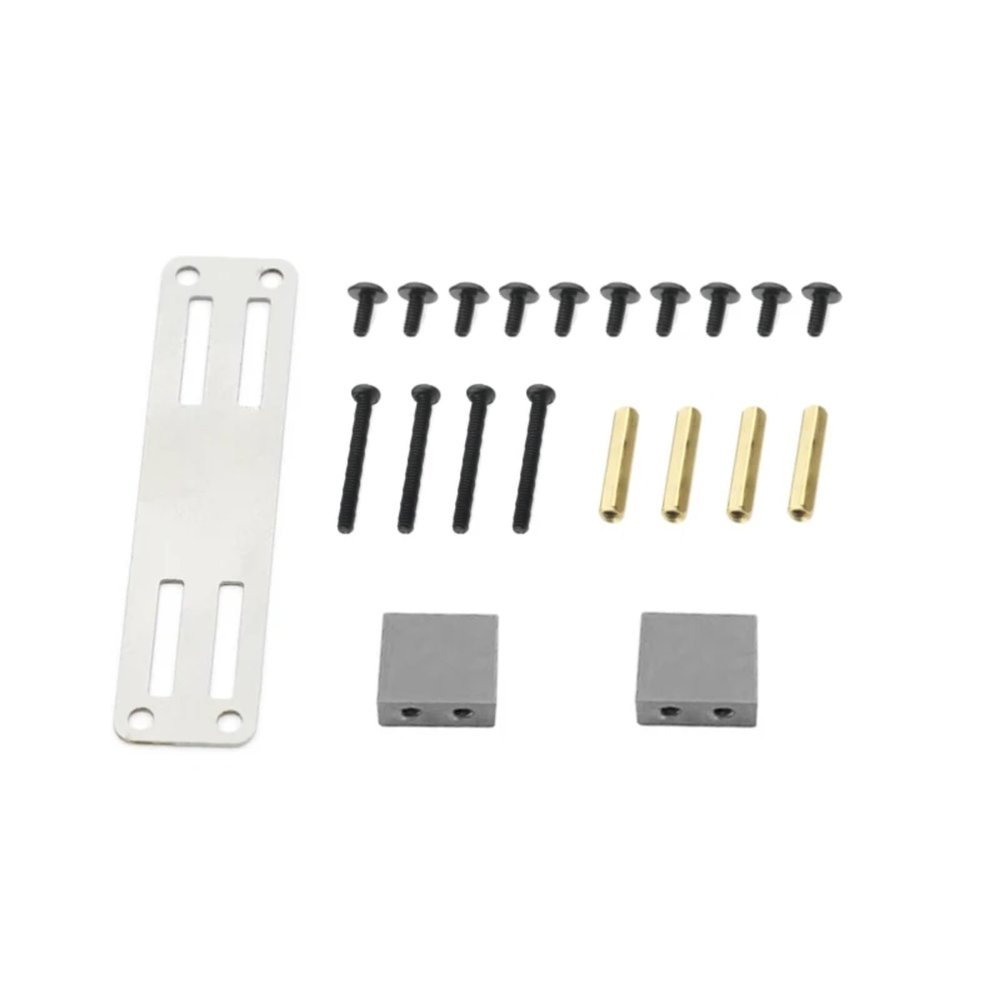 cvking RC Vehicles Parts for MN D90 D99S 1/12 RC Truck Car Upgrade Parts Accessories Metal Servo Fixed Mount Bracket Kit rc Replacement DIY(Titanium)