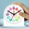 Leefasy Cartoon Analog for Kids, w/Night Light,Silent Table Clocks, Telling Time Teaching Clock for Home Bedroom Living Room, view 2