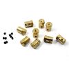 4PCS 5mm Brass Hex Hub Adapter Shaft Coupling D Shaft to Hex Connector for RC Car Wheels Motor Drive Transmission Coupler view 2