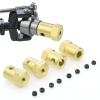 4PCS 5mm Brass Hex Hub Adapter Shaft Coupling D Shaft to Hex Connector for RC Car Wheels Motor Drive Transmission Coupler view 3