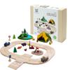 PlanToys Wooden Jungle Explorers Roadway Playset Montessori Kids Adventure view 1