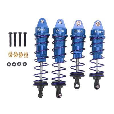 SPYMINNPOO RC, Aluminum Alloy Adjustable Oil Damper with High Elasticity Spring, for 1/10 RC Car HSP HPI Arrma (Blue)