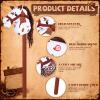 Poen 4 Pack Light Brown Horse Stick with Sound Red and Blue Bandana Set 27.6'' Toys Stick Horse Western Cowboy Bandana with Neighing Sound for Boys Girls Fun Pretend Games (White Brown) view 3