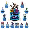13PCS Cake Toppers, Cupcake Toppers Happy Birthday Cake Topper Set Party Supplies Party Decorations. (Decor 9) view 1