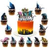 13PCS Cake Toppers, Cupcake Toppers Happy Birthday Cake Topper Set Party Supplies Party Decorations. (Decor 8) view 1
