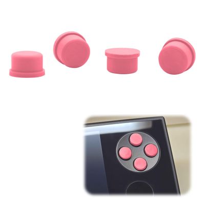 4Pcs PLA Button Replacement for Ayaneo Pocket Micro Game Console A,B,X,Y Buttons Cap Repairs and Modifications Button Cover Accessories (Pink)