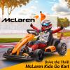 36V Kids Electric Go Kart, Licensed McLaren F1 Drift Kart with Dual 250W Motors, High-Low Speed Button, CVT Speed Mode, Adjustable Seat, Anti-Skid Tires & LED Lights for Ages 6-12 view 2