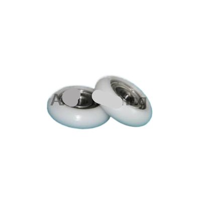 10pcs 5 * 22 * 7mm Convex Wheel POM 625 Bearing Wrapped Rubber Bearing Pulley Nylon POM Injection Plastic Belt Wheel